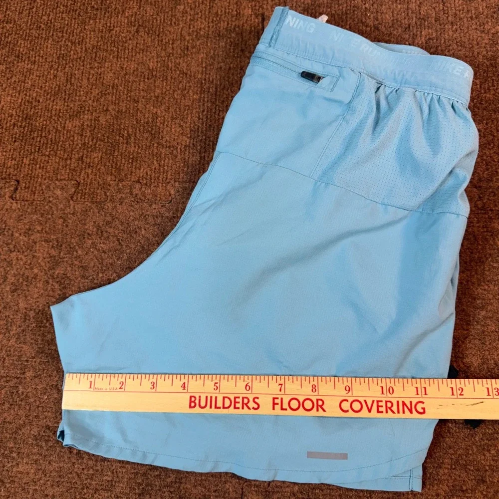 Nike Running Dri-FIT Shorts Womens Small Blue 5 Inch Inseam Pockets Athletic S